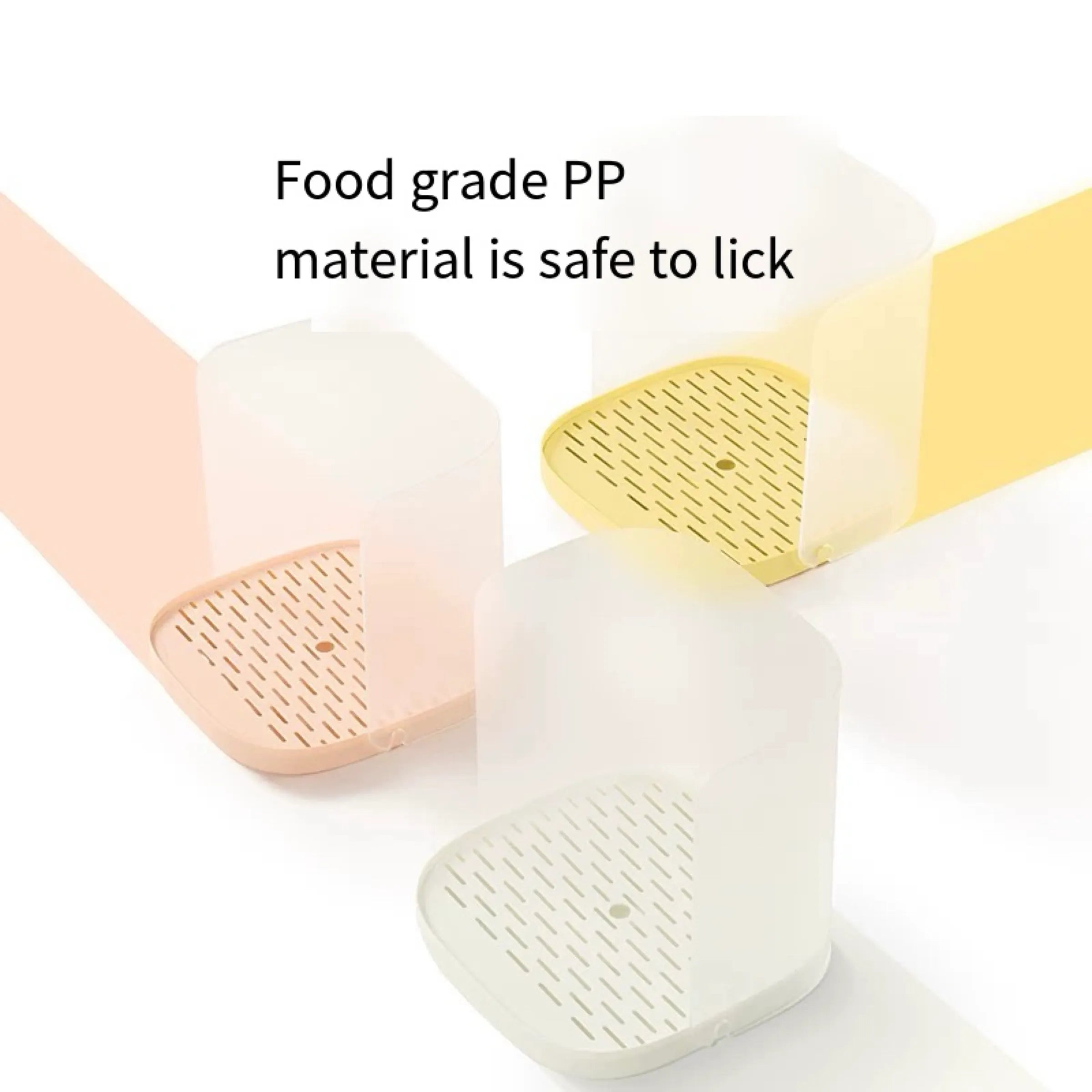 Splash-Guard Pet Feeding Station with Raised Bowl – 3 Colors