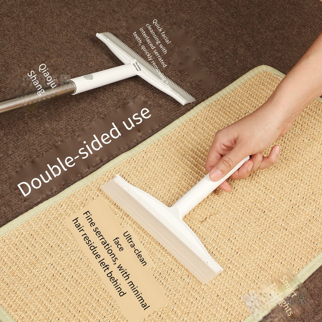 Adjustable Long-Handle Silicone Floor Squeegee