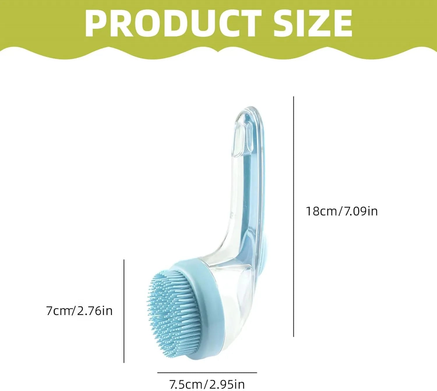 Long-Handle Pet Bath Brush with Shampoo Reservoir – 4 Colors