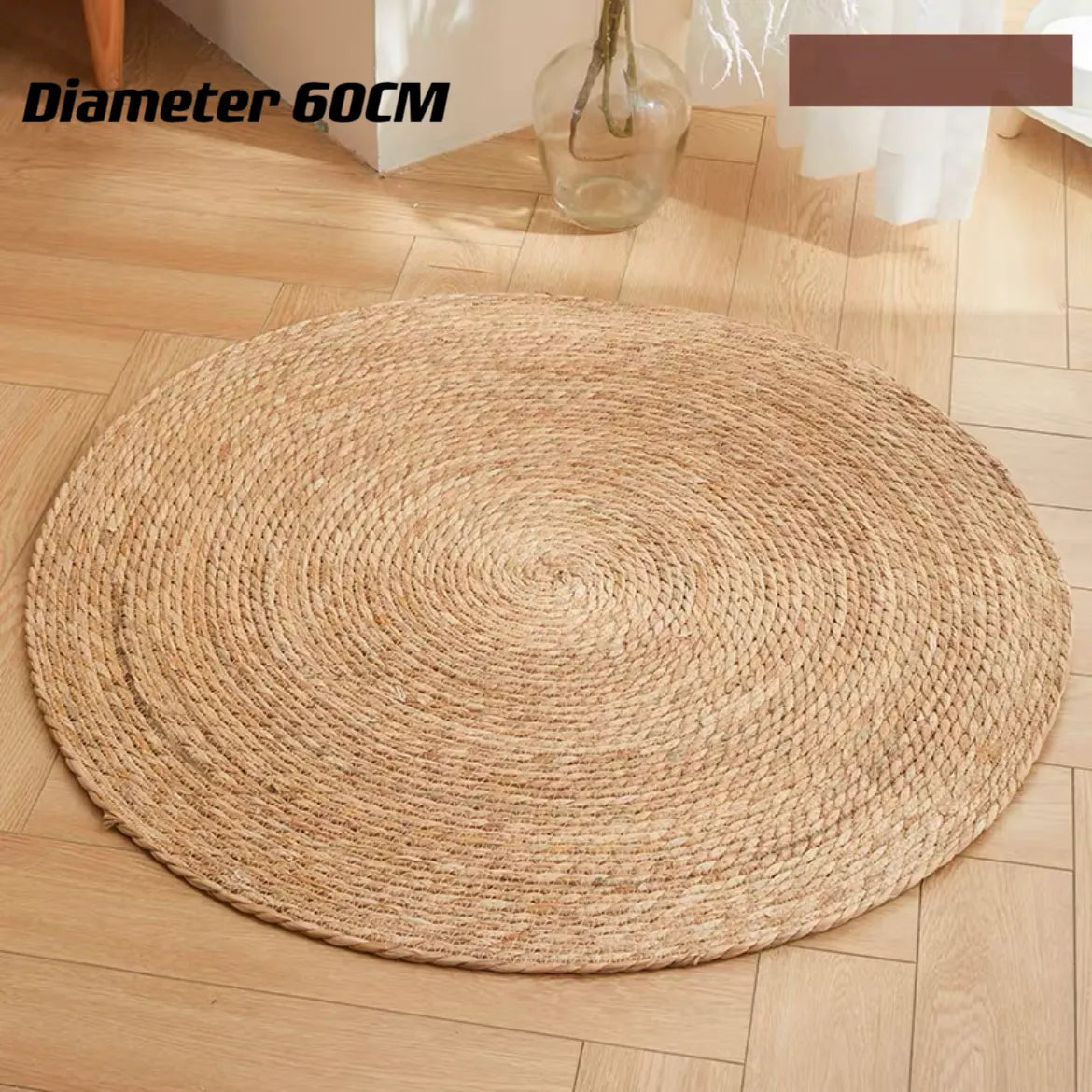 Natural Woven Round Cat Mat – 40 or 60 cm