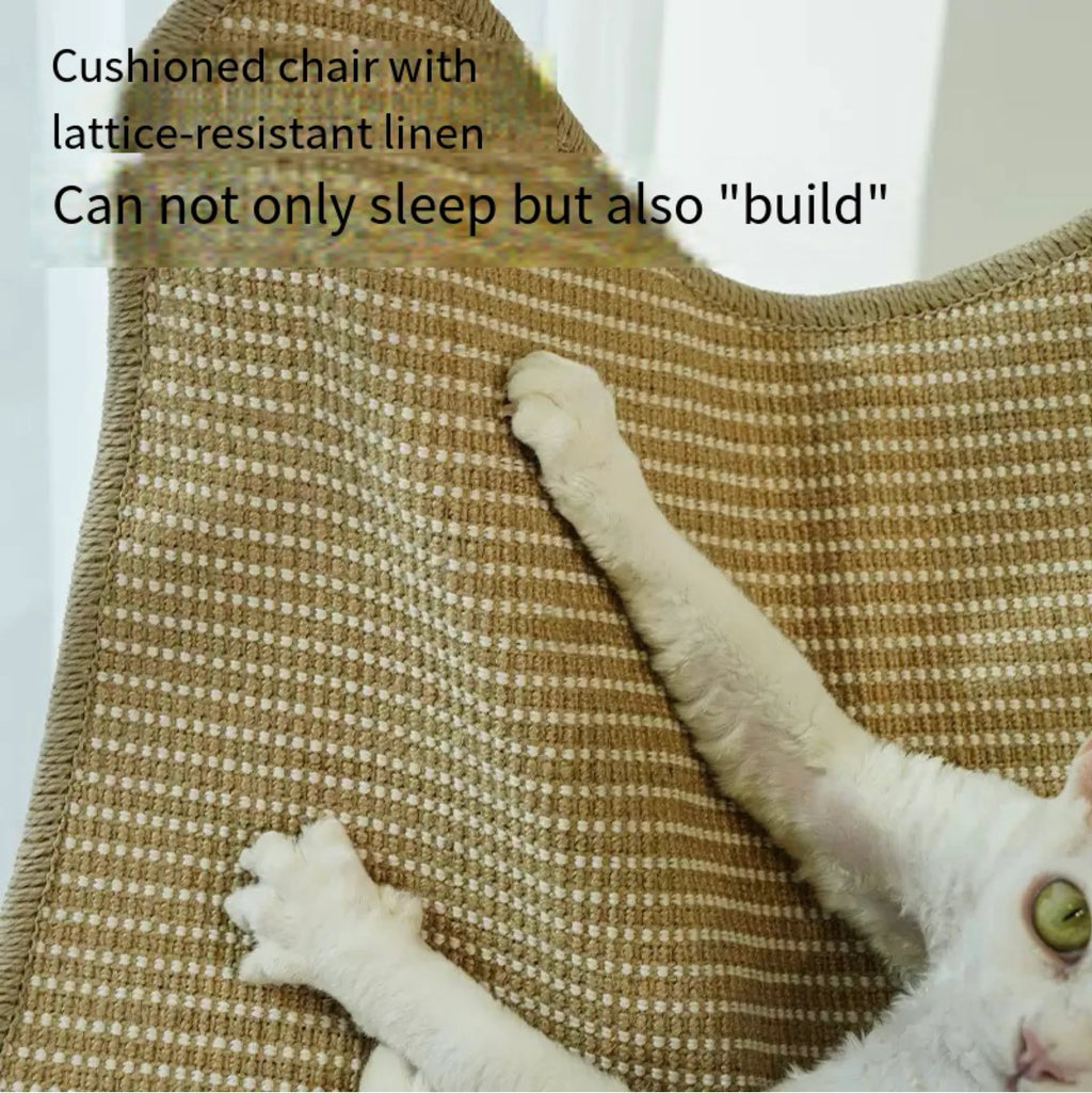 Foldable Cat Lounge Chair with Woven Seat – 1 or 2 Pack