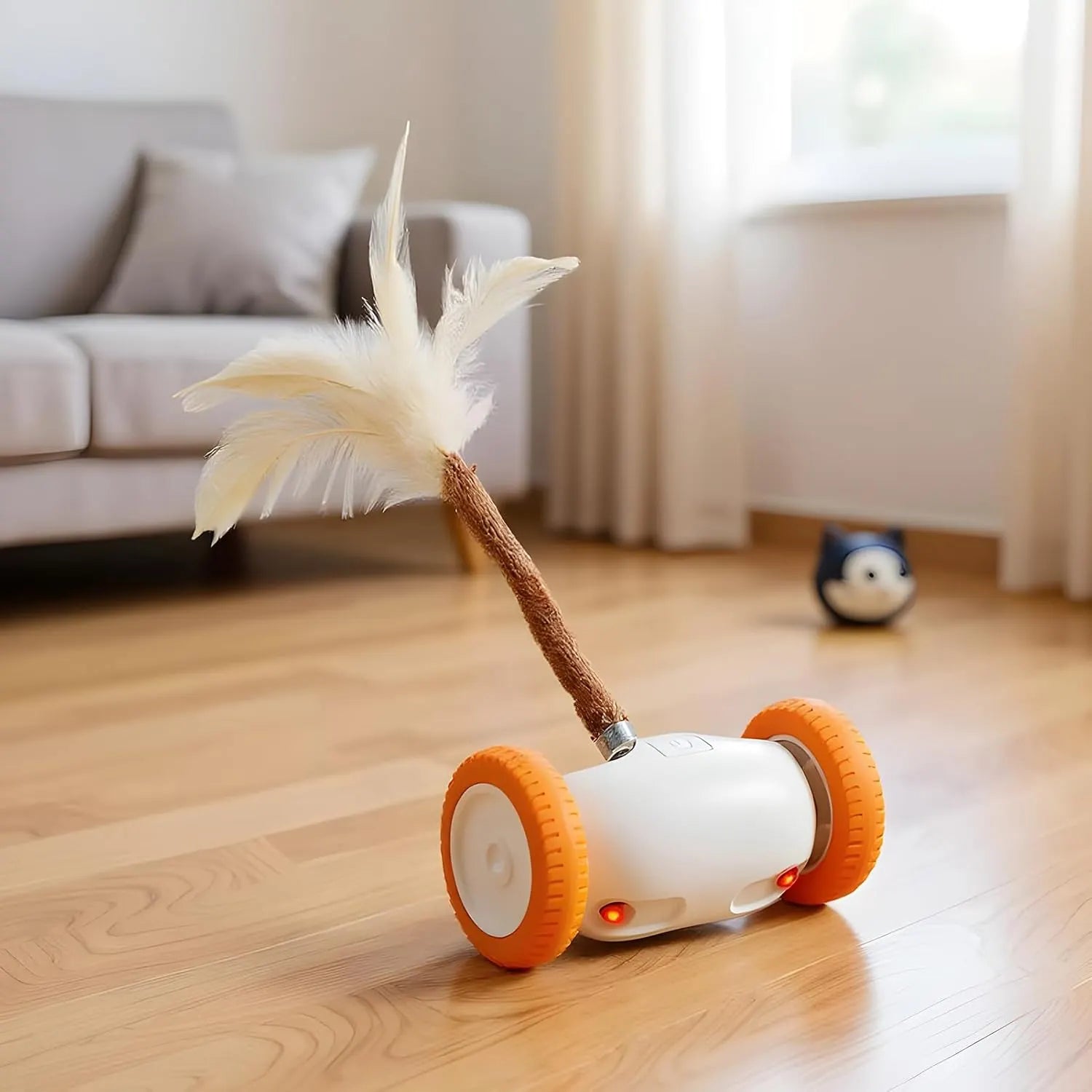 USB-Rechargeable Moving Cat Toy with Tail