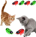Electronic Crawling Bug Cat Toys – Random Colors, 2–6 Pack