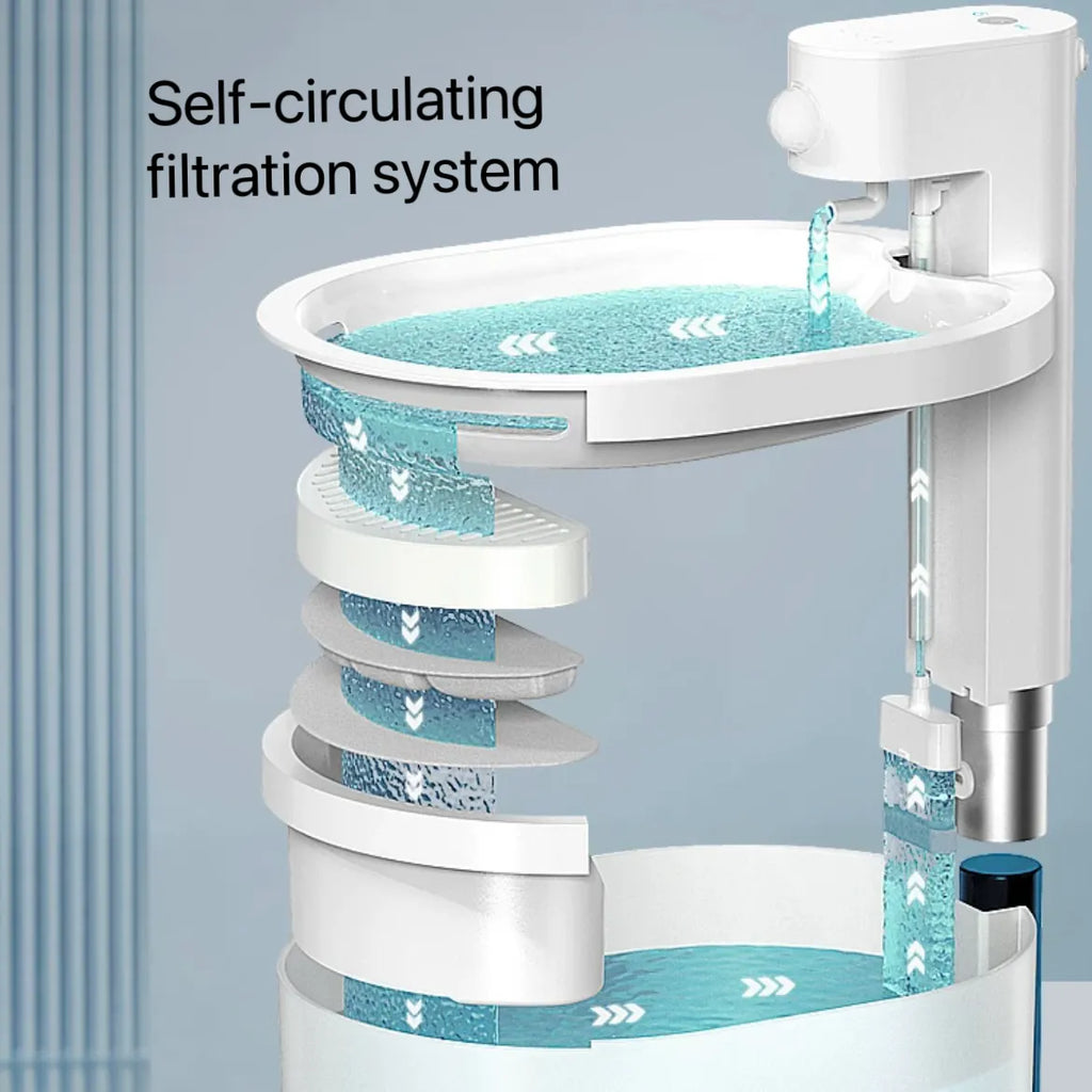 Wireless Smart Cat Water Fountain with Replaceable Filter