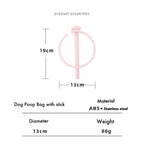 Long-Handle Dog Waste Catcher with Drawstring Bags