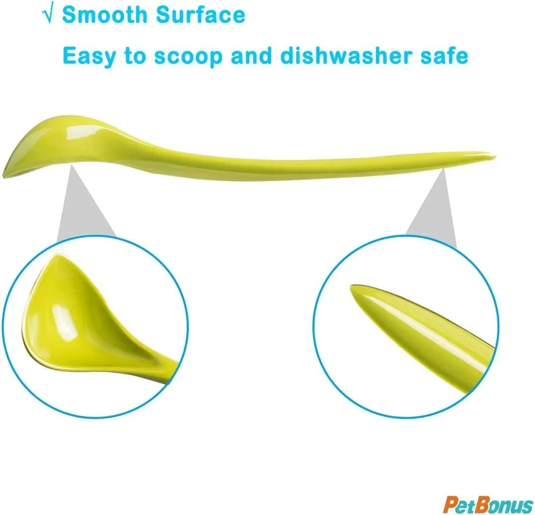 Angled Pet Food Can Spoon and Scraper