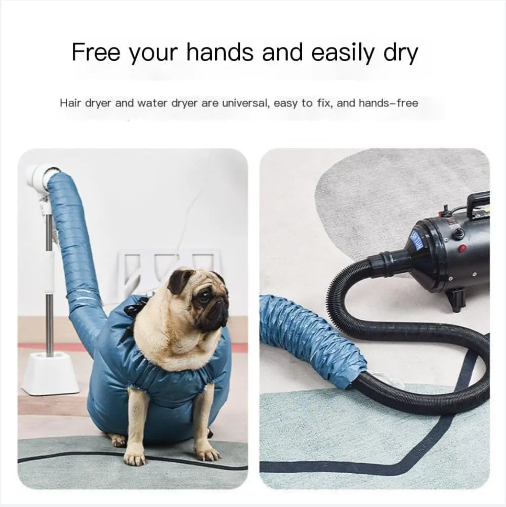 Portable Pet Drying Bag with Air Hose – 5 Sizes