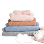Plush Bolster Sofa Bed for Dogs and Cats – 3 Colors