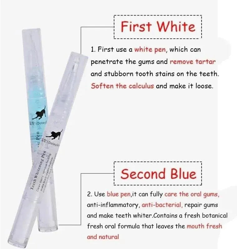 Pet Dental Cleaning Pen Kit for Cats & Dogs