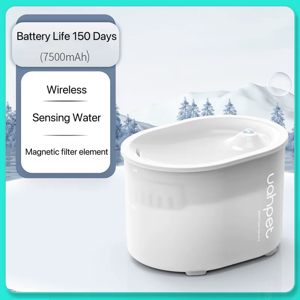 Wireless Smart Cat Water Fountain with Replaceable Filter