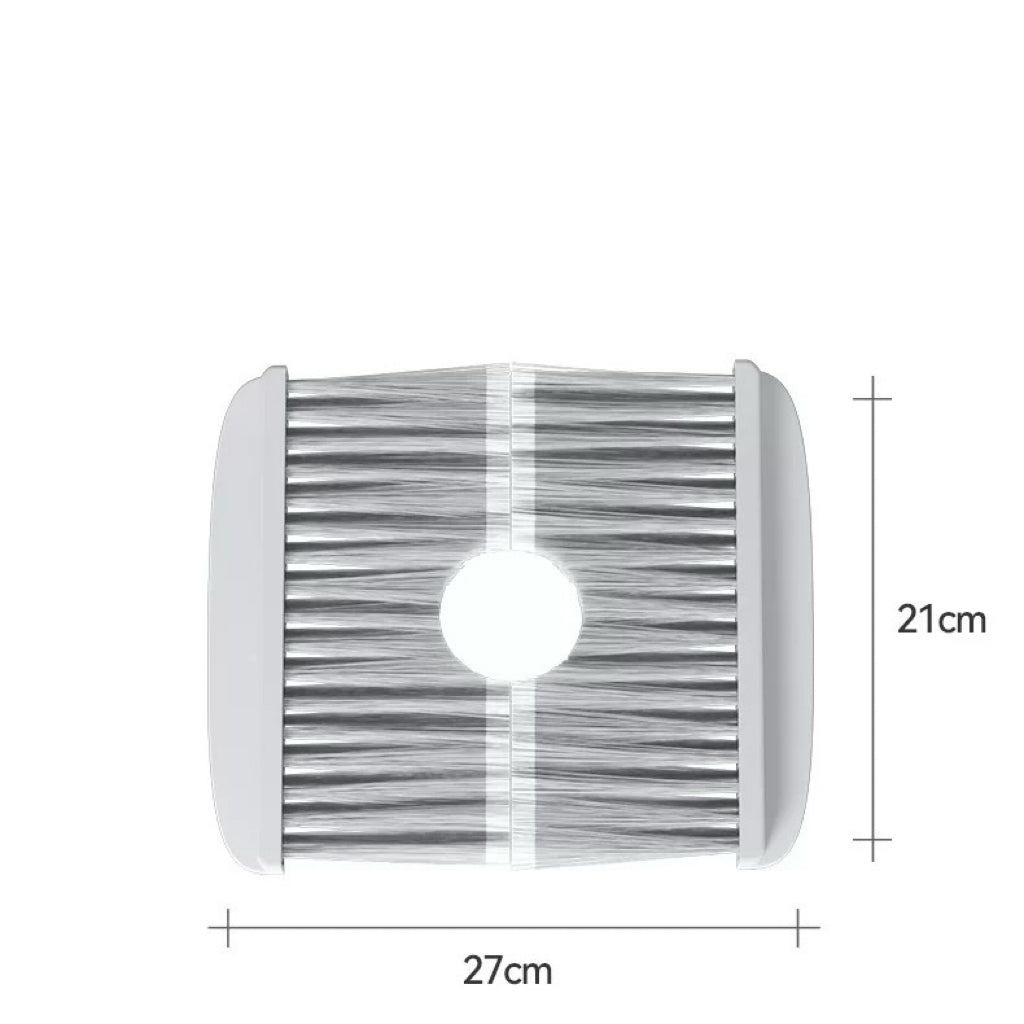 Self-Grooming Brush Gate for Cat Litter Boxes