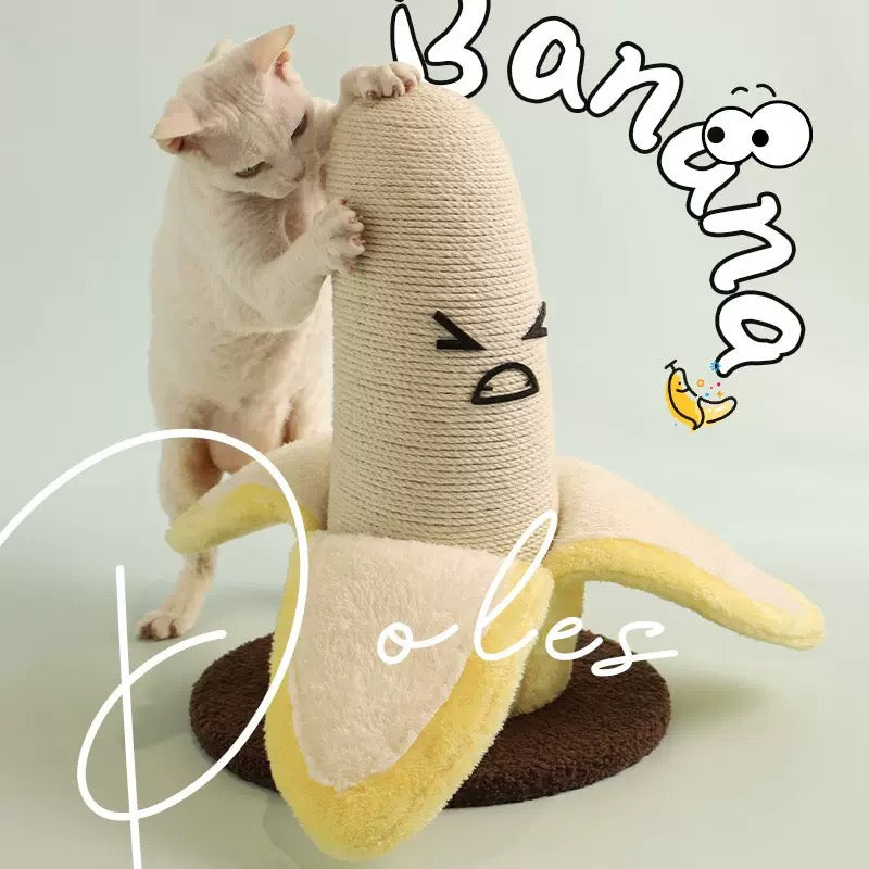 Banana-Shaped Sisal Cat Scratching Post