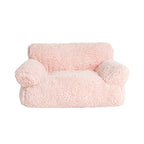 Plush Bolster Sofa Bed for Dogs and Cats – 3 Colors