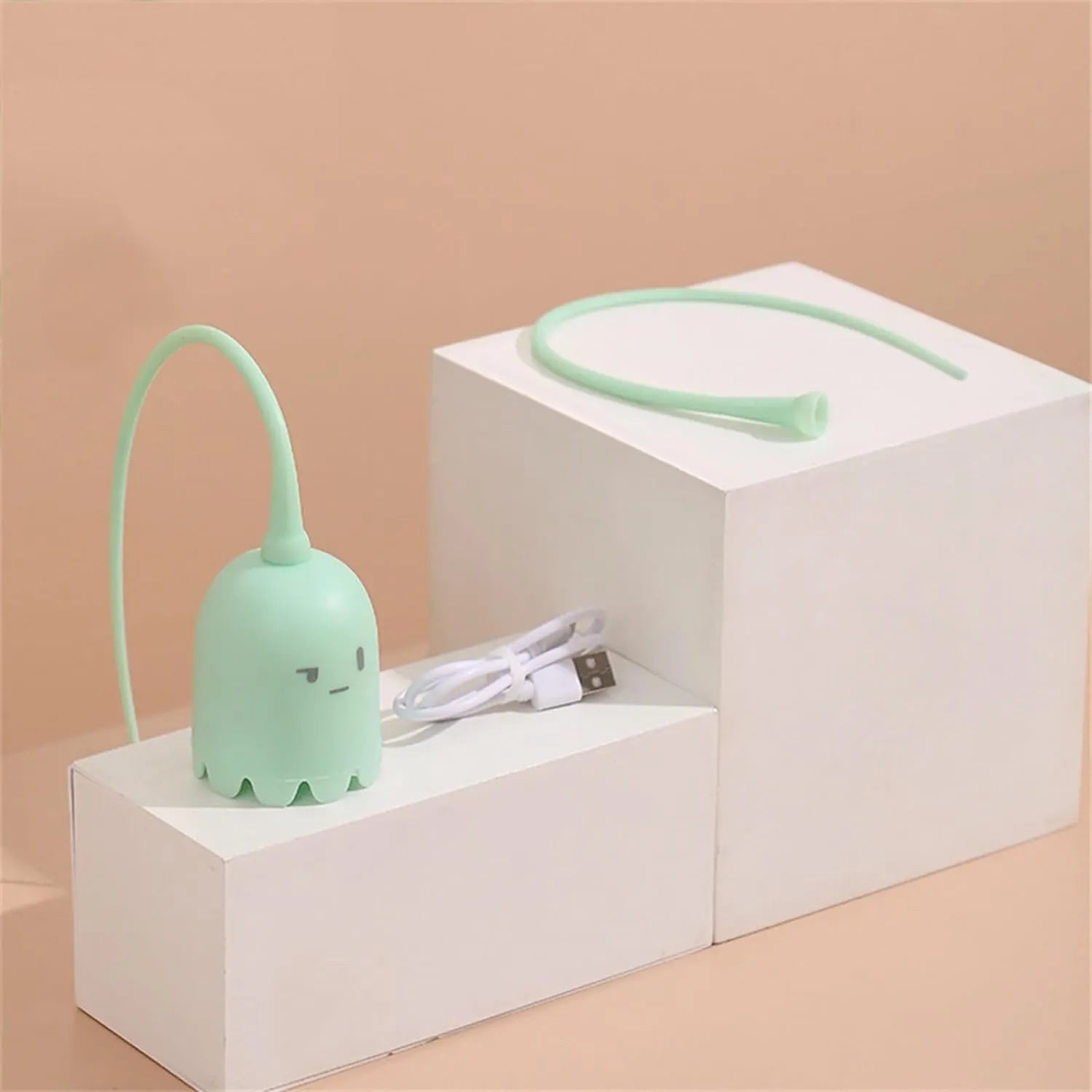Automatic Silicone Tail Cat Teaser Toy – 2-in-1 Play