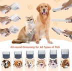 2 L Pet Grooming Vacuum Kit with Clippers and Brushes
