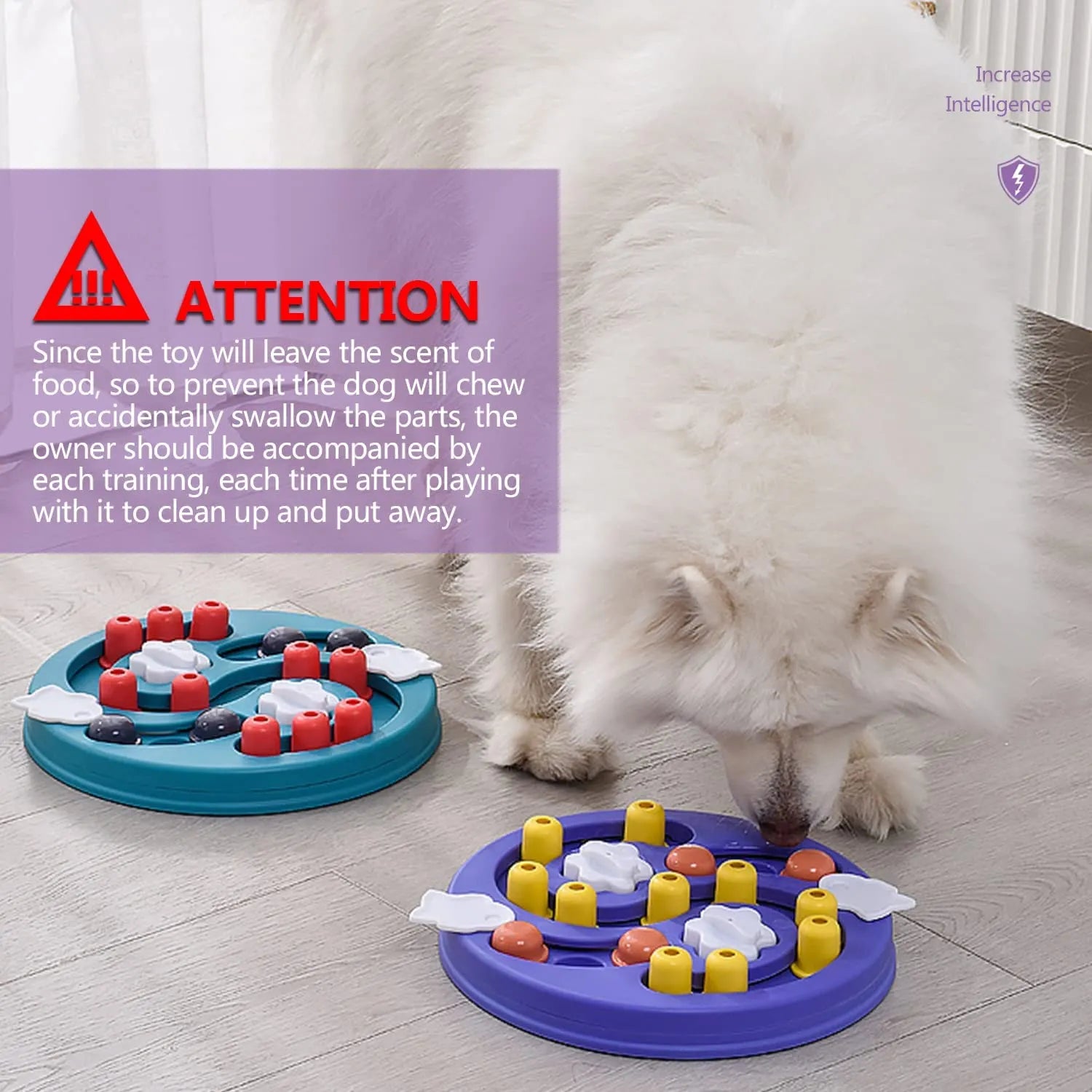 Round Multi-Level Pet Treat Puzzle – 3 Colors