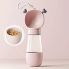 2-in-1 Travel Pet Water Bottle & Food Container – 12 + 7 oz