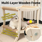Double-Tier Cat Hammock & Scratcher with Hanging Toys – 2 Styles