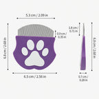 ALDERKIN gentle facial comb size guide in centimeters and inches