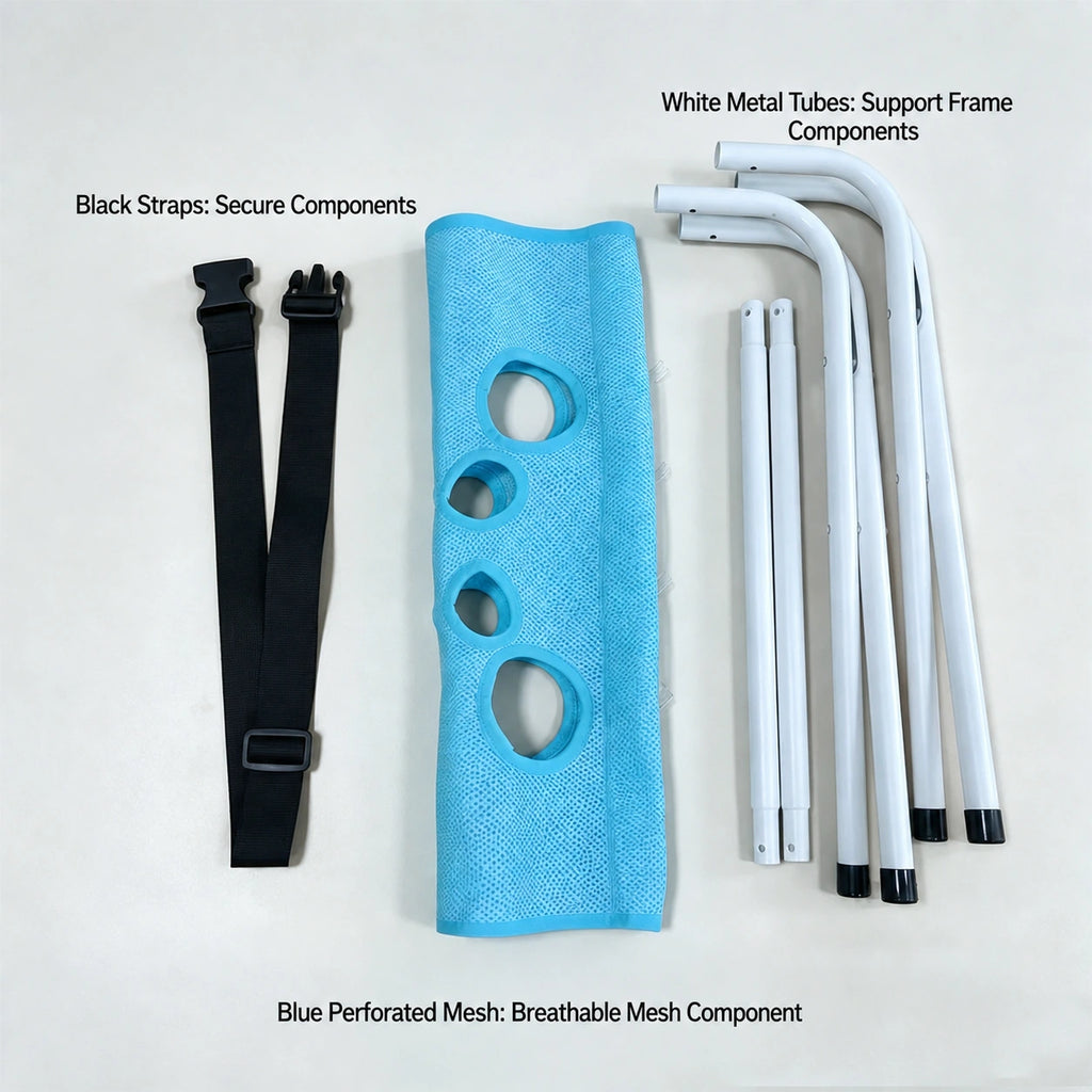 Components included with the ALDERKIN pet bathing stand