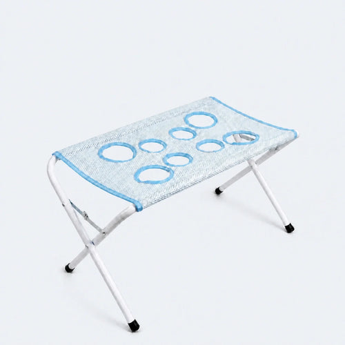ALDERKIN elevated pet bathing stand on a cool gray-blue background