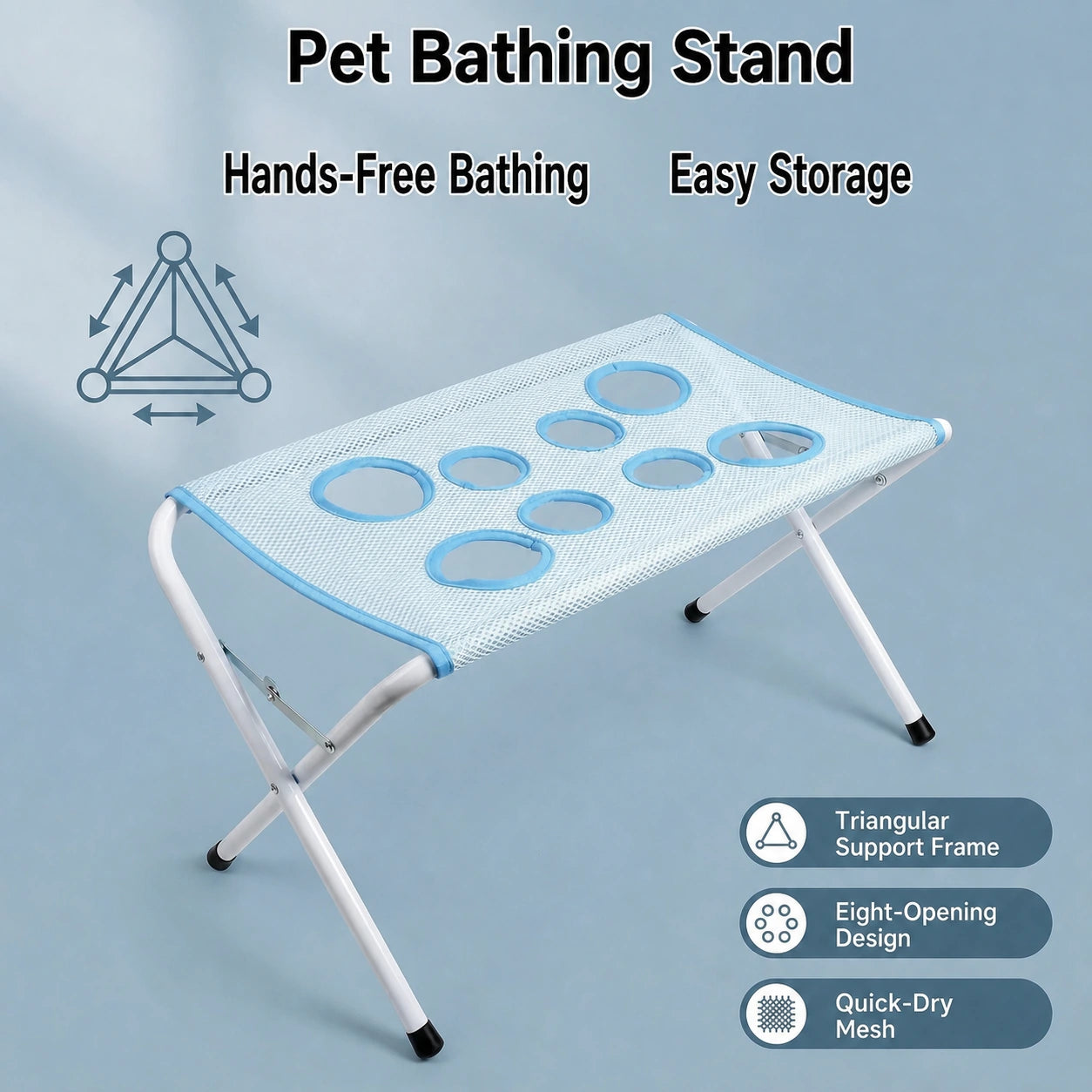 Features of the ALDERKIN pet bathing stand