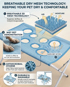 Breathable quick-dry mesh details for the ALDERKIN pet bathing stand