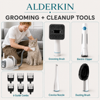 ALDERKIN pet grooming vacuum tools and six guide combs