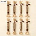Eight-pack of natural silvervine chew sticks arranged in two rows