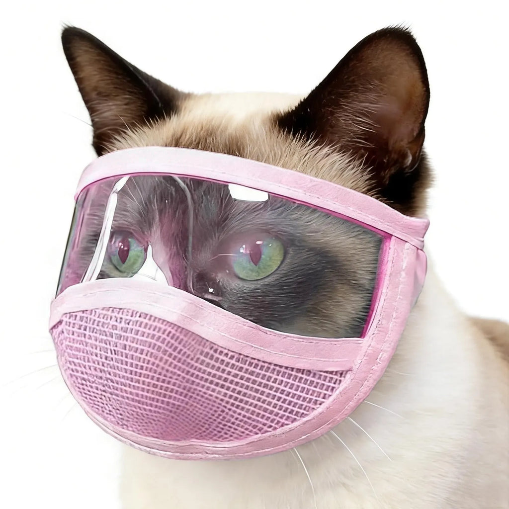 Soft Mesh Cat Grooming Headgear