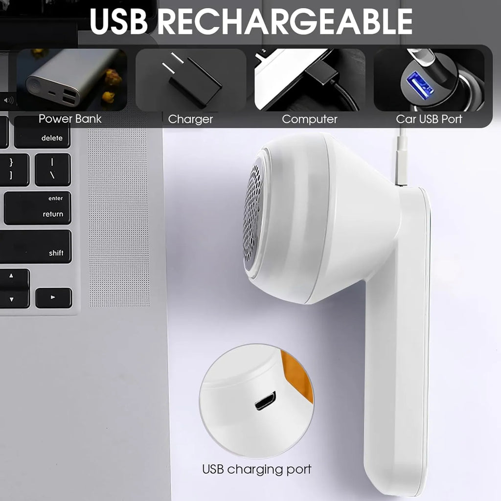 Rechargeable Fabric Shaver and Lint Remover – 3 Colors