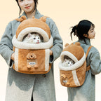 Plush Winter Pet Carrier Backpack – 6 Styles, 2 Sizes