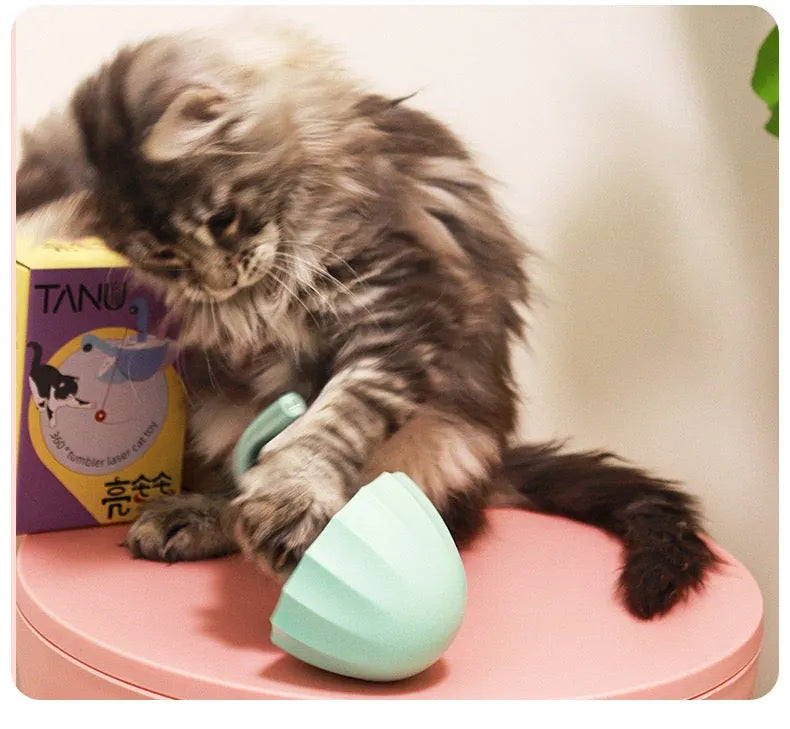 360° Automatic Tumbler Cat Laser Toy – Color Options
