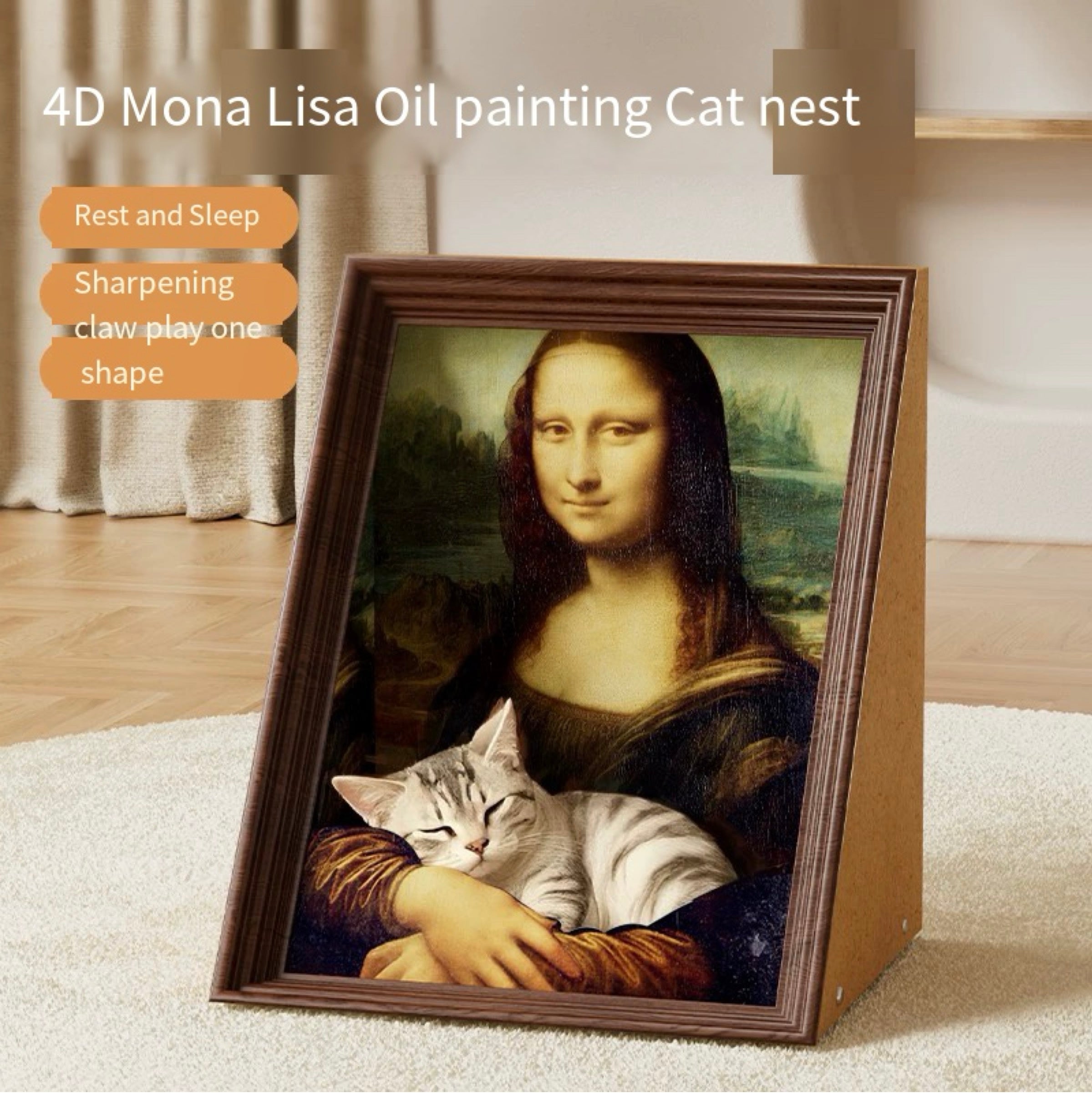 Framed Art Cat Scratcher and Lounge – 6 Designs