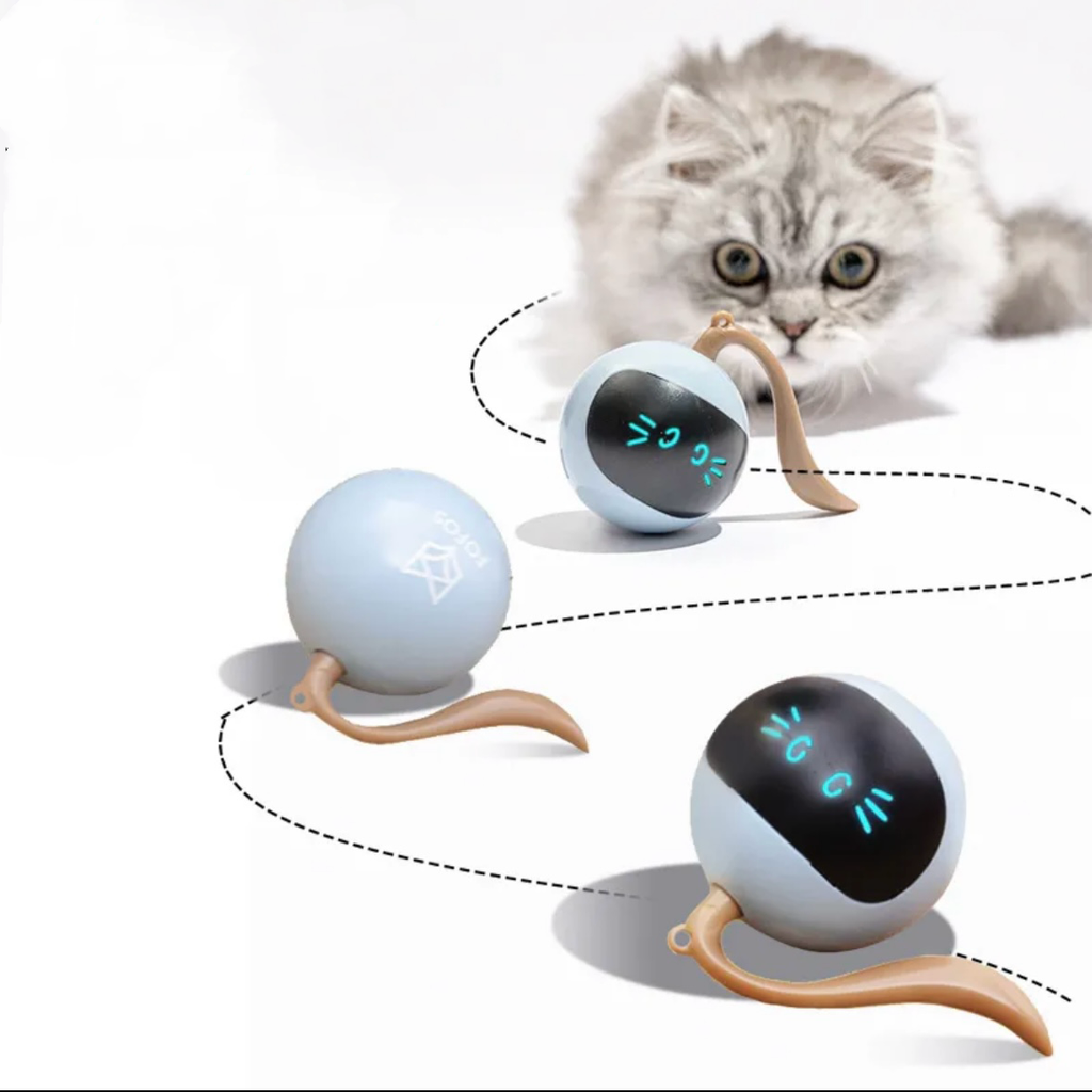 360° Self-Rolling Interactive Cat Ball