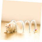 Spiral Cat Track Toy with Ball and Feather – Single or Multi-Pack