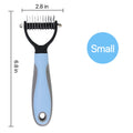 Double-Row Pet Dematting Rake – 2 Colors, 2 Sizes