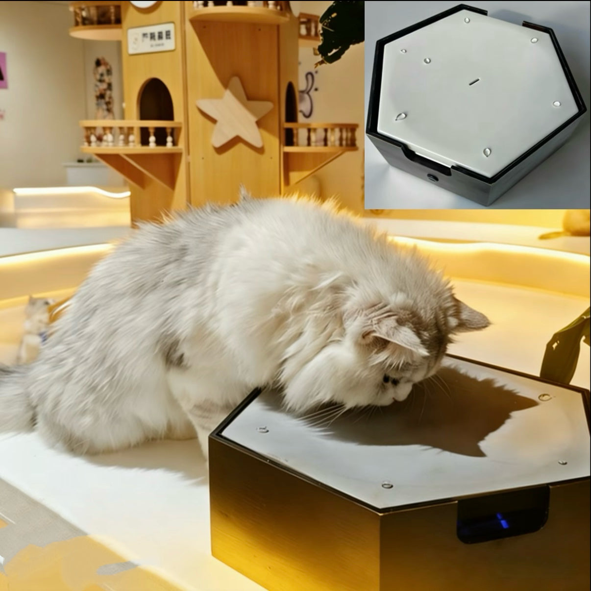 Interactive Water Droplet Cat Teaser – Single or 2-Color Set