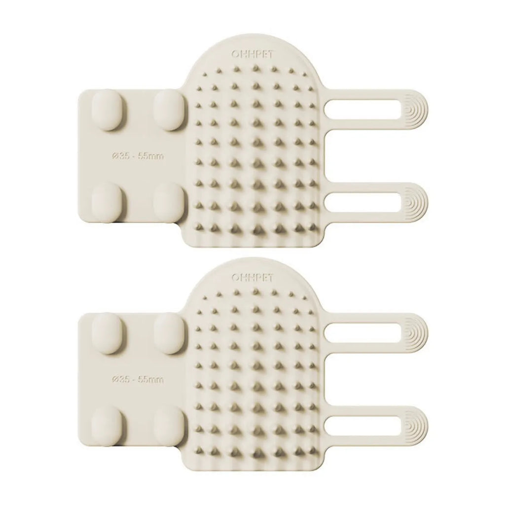 Corner-Mounted Cat Self-Grooming Brush