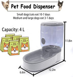 4L Gravity Pet Food & Water Dispenser
