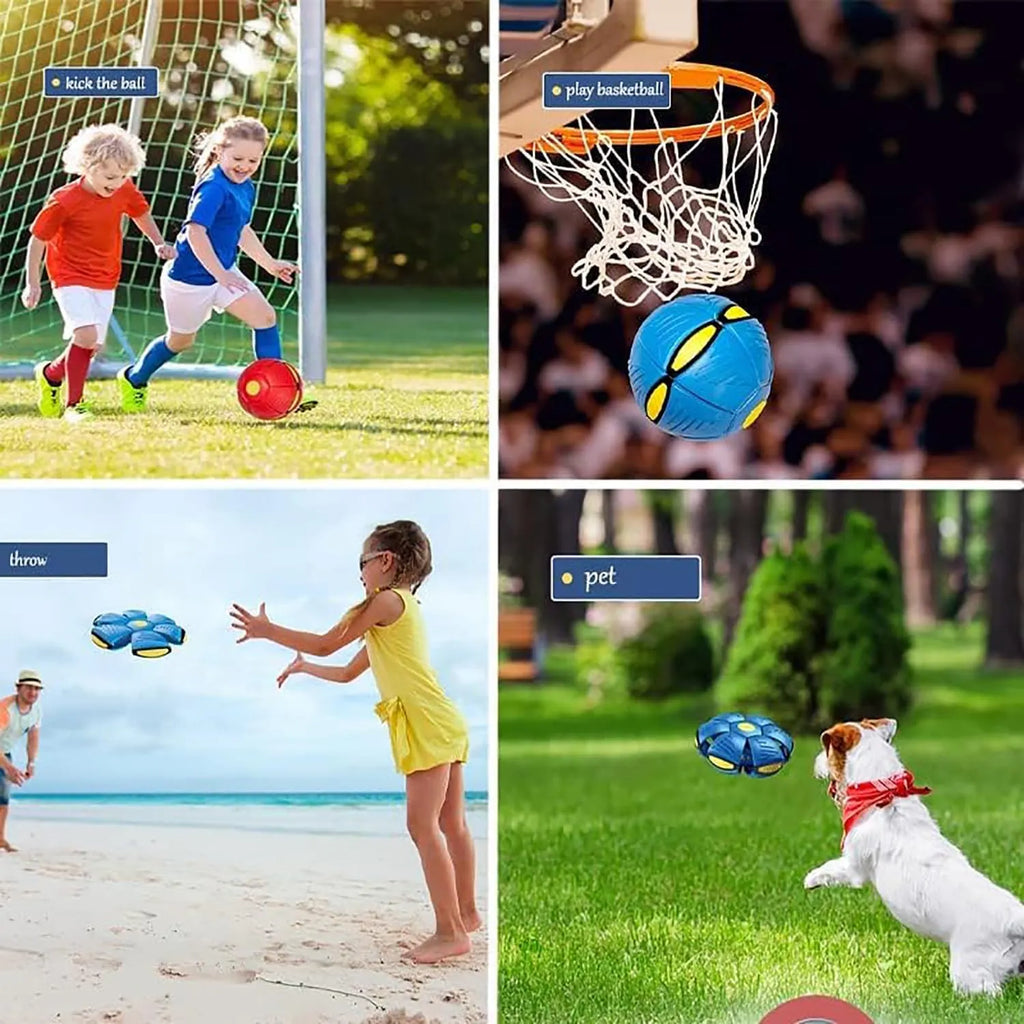 Transforming UFO Flying Disc Ball Toy – 2 Colors