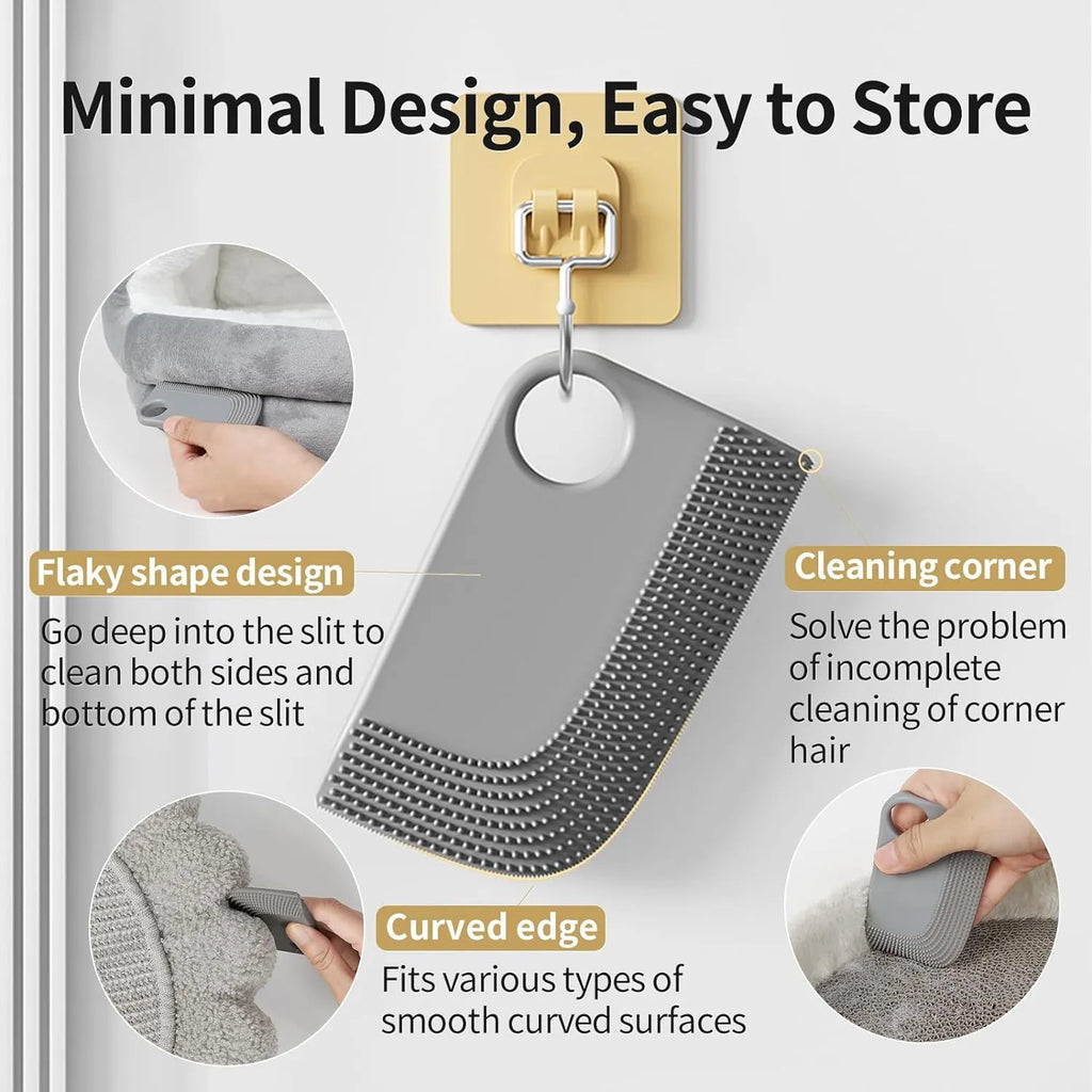 Washable Rubber Pet Hair Remover Scraper – Multiple Styles
