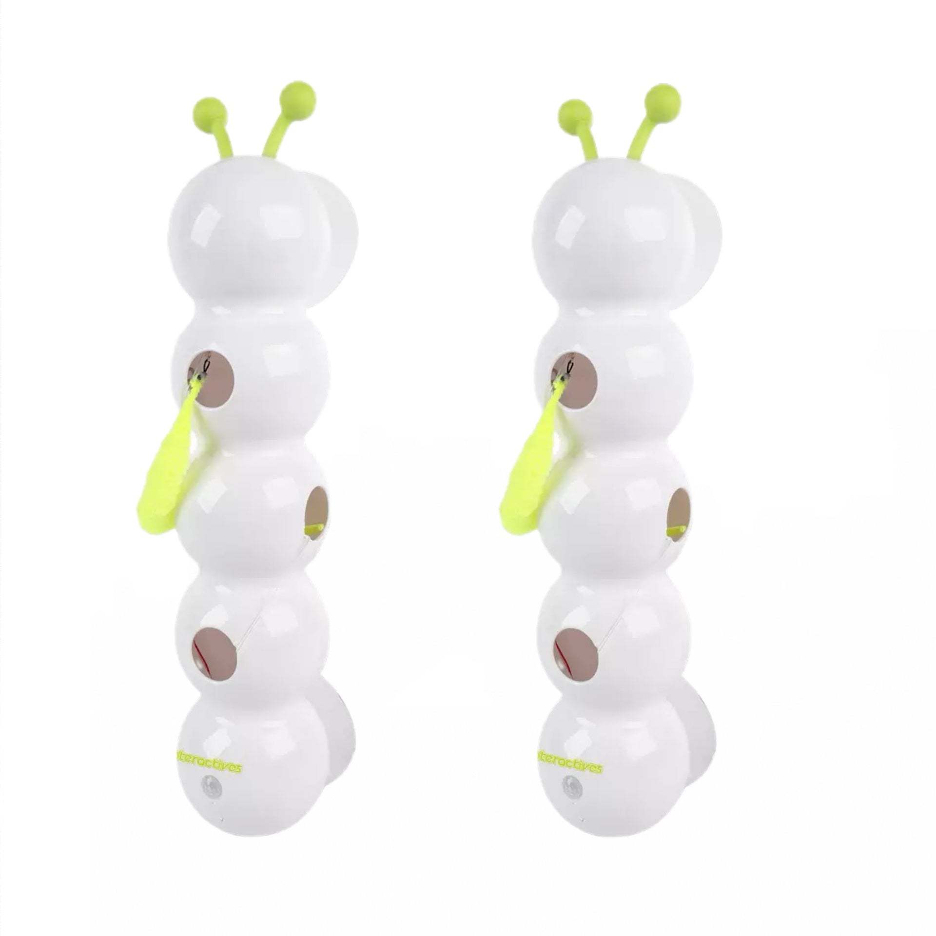 Automatic Wiggling Worm Cat Toy with Feather – 1 or 2 Set