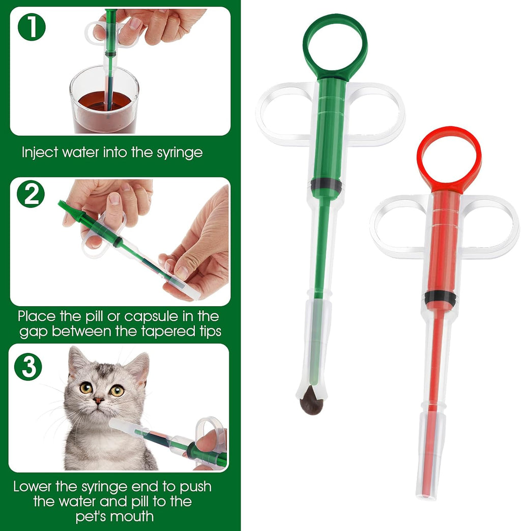 Pet Pill Dispenser Syringe for Cats, Dogs & Small Animals