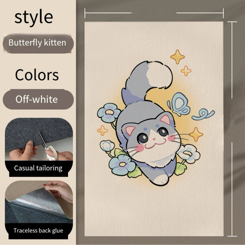 Decorative Wall-Mounted Cat Scratching Panel – 8 Designs