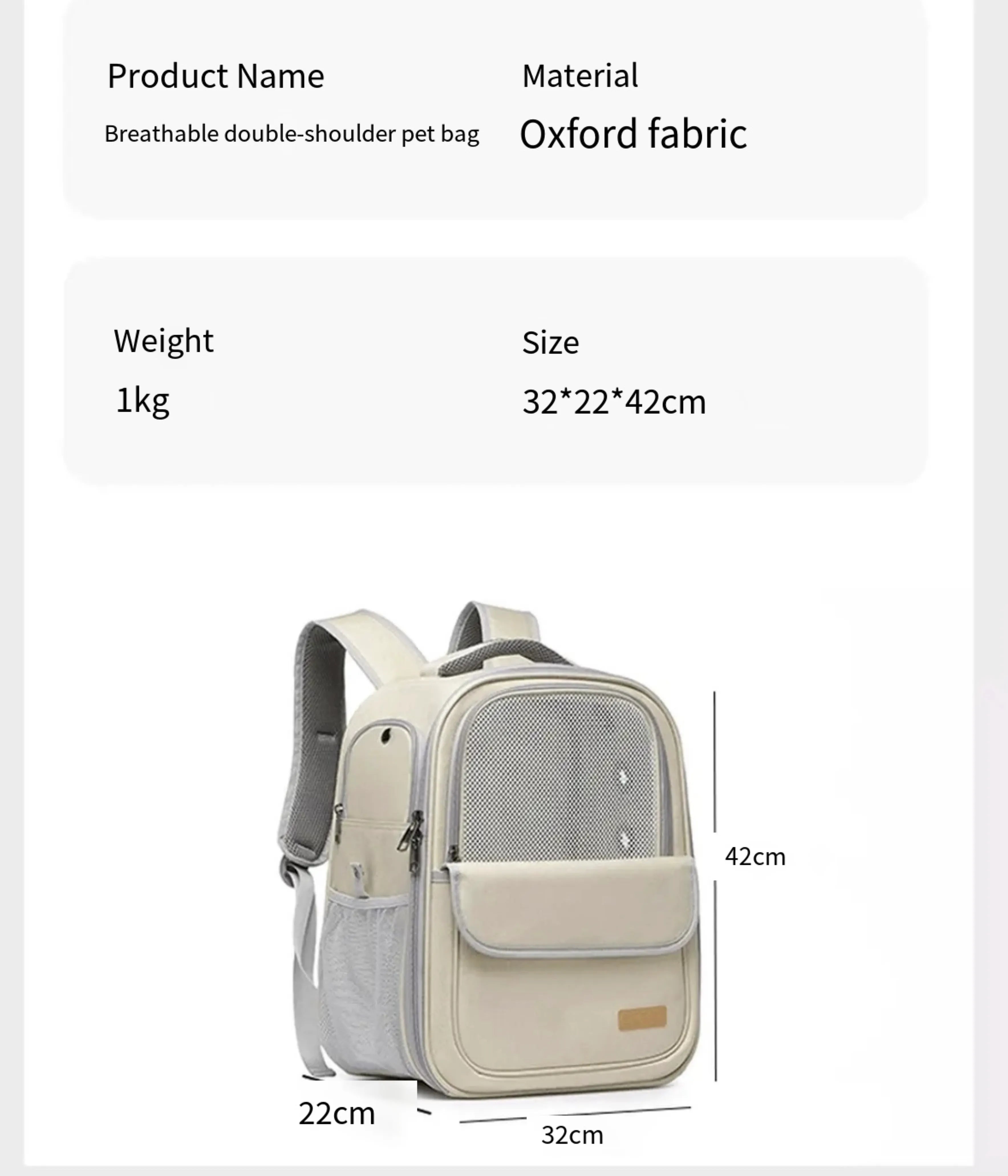 Structured Mesh-Front Pet Carrier Backpack – 3 Styles
