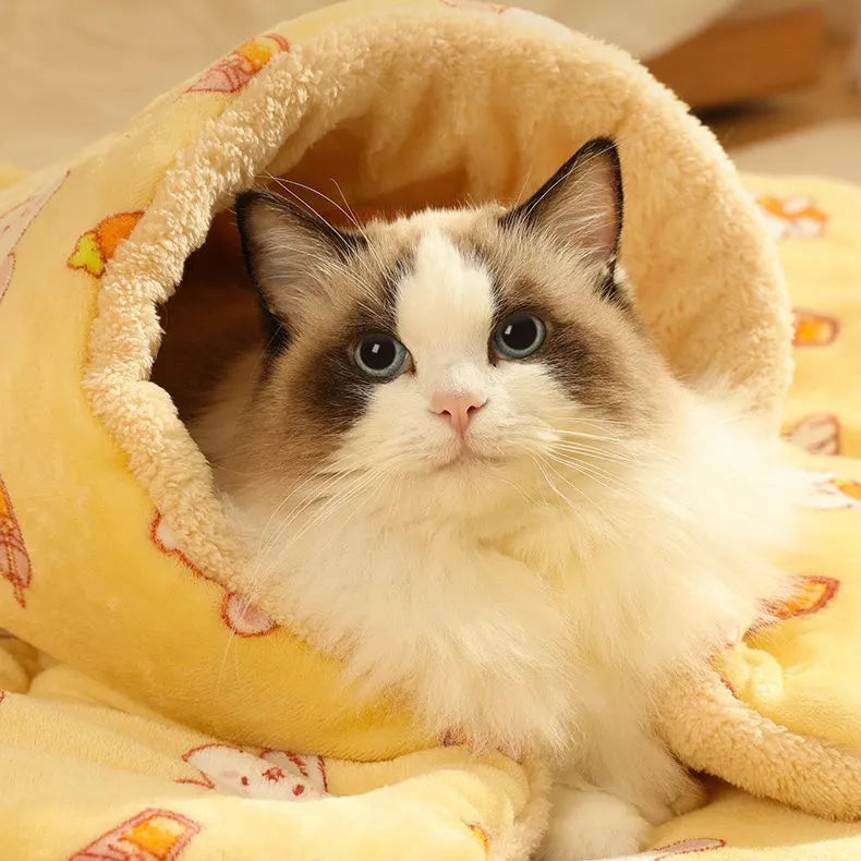 Cat Blanket in 3 Patterns & 6 Sizes