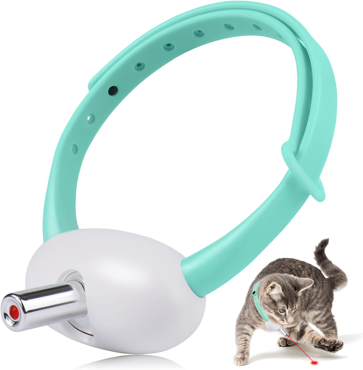 Automatic Hands-Free Cat Laser Collar Toy