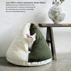 Beanbag-Style Cat Cave Bed – 4 Designs