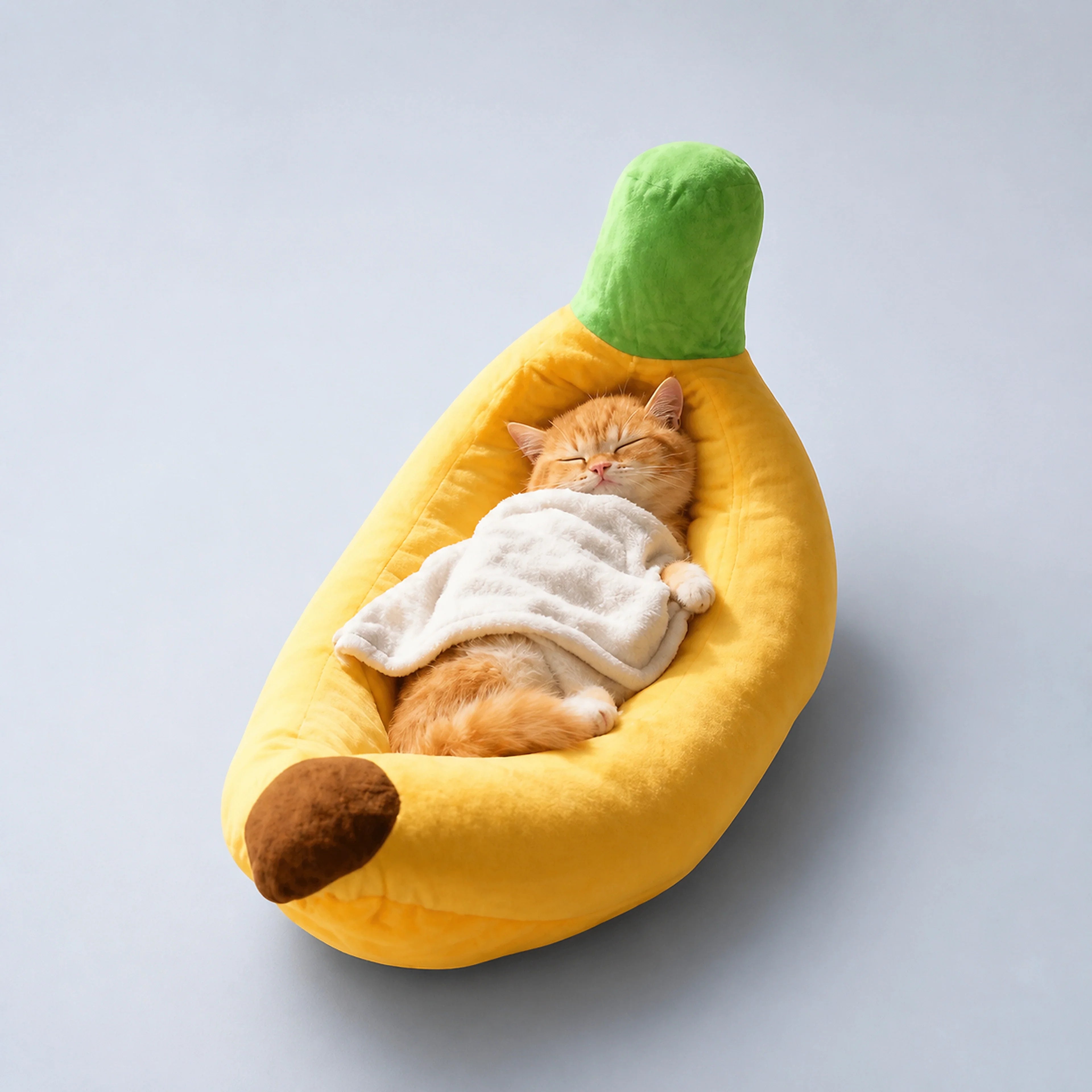 Banana-Shaped Washable Pet Bed for Cats & Dogs | ALDERKIN